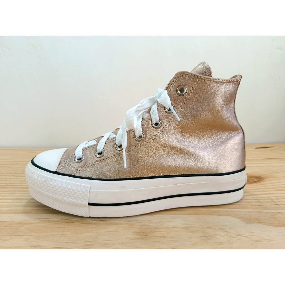 Converse All Star Chuck Taylor Rose Gold/White Women 8 Casual Sneaker - Picture 4 of 11